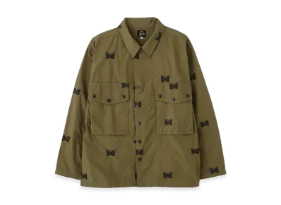 NEEDLES x BEAVER Field Jacket - Cotton Ripstop "Olive"