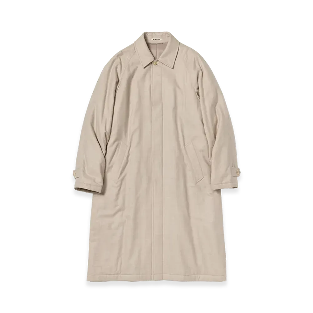 AURALEE Super Light Wool Padded Coat "Top Beige"