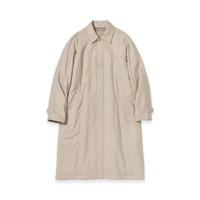 AURALEE Super Light Wool Padded Coat "Top Beige"