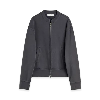 OUR LEGACY Rift Zip Sweatshirt "Relic Plum Star Fleece"