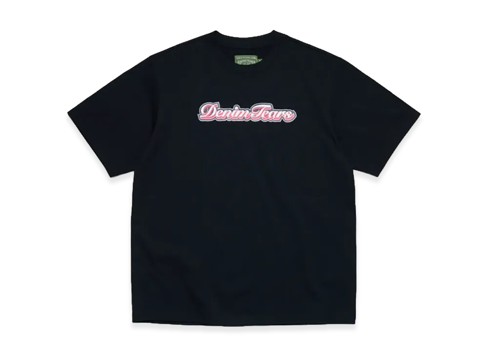 DENIM TEARS Hollis Font Tee "Black"