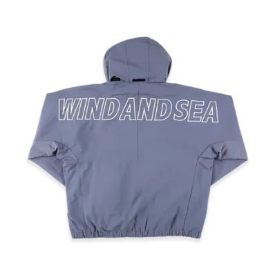 WIND AND SEA Big Logo Shell Parka "Blue/gray"