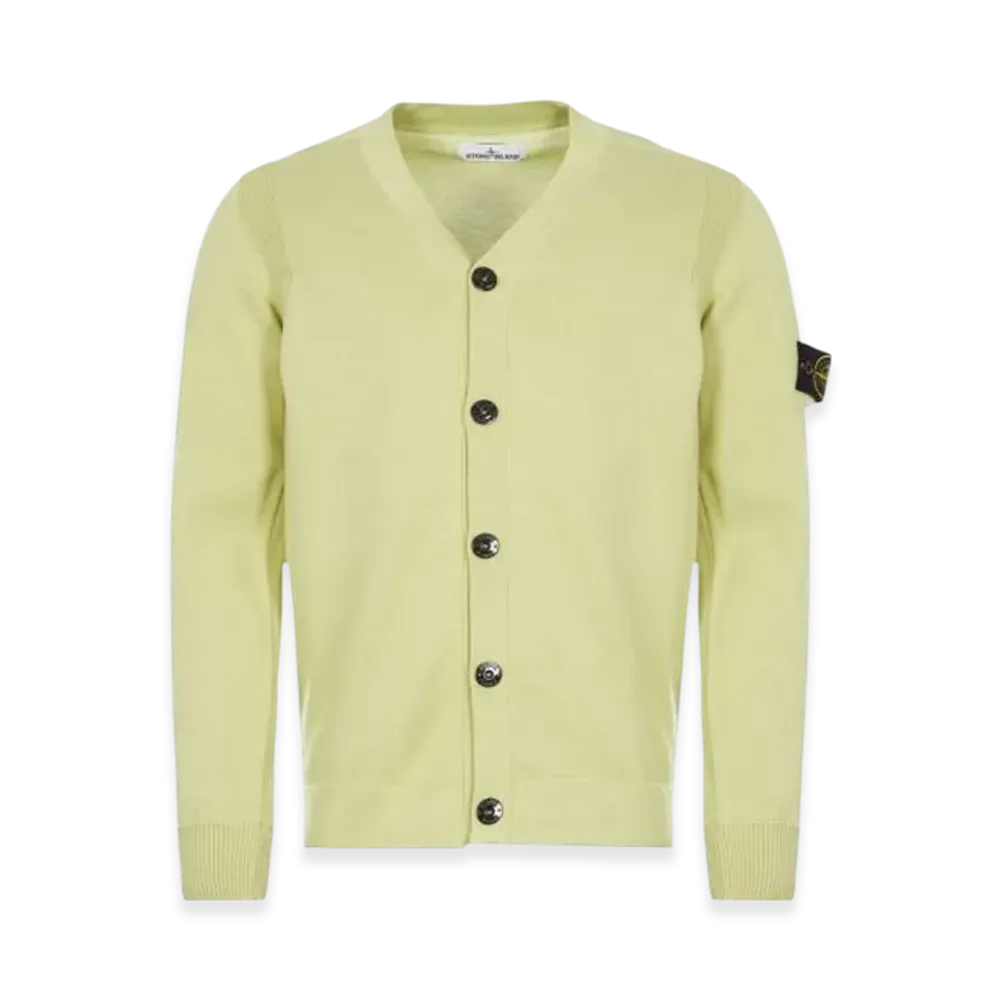Stone Island 505B2 Knit Cardigan - 21SS "Light Green"