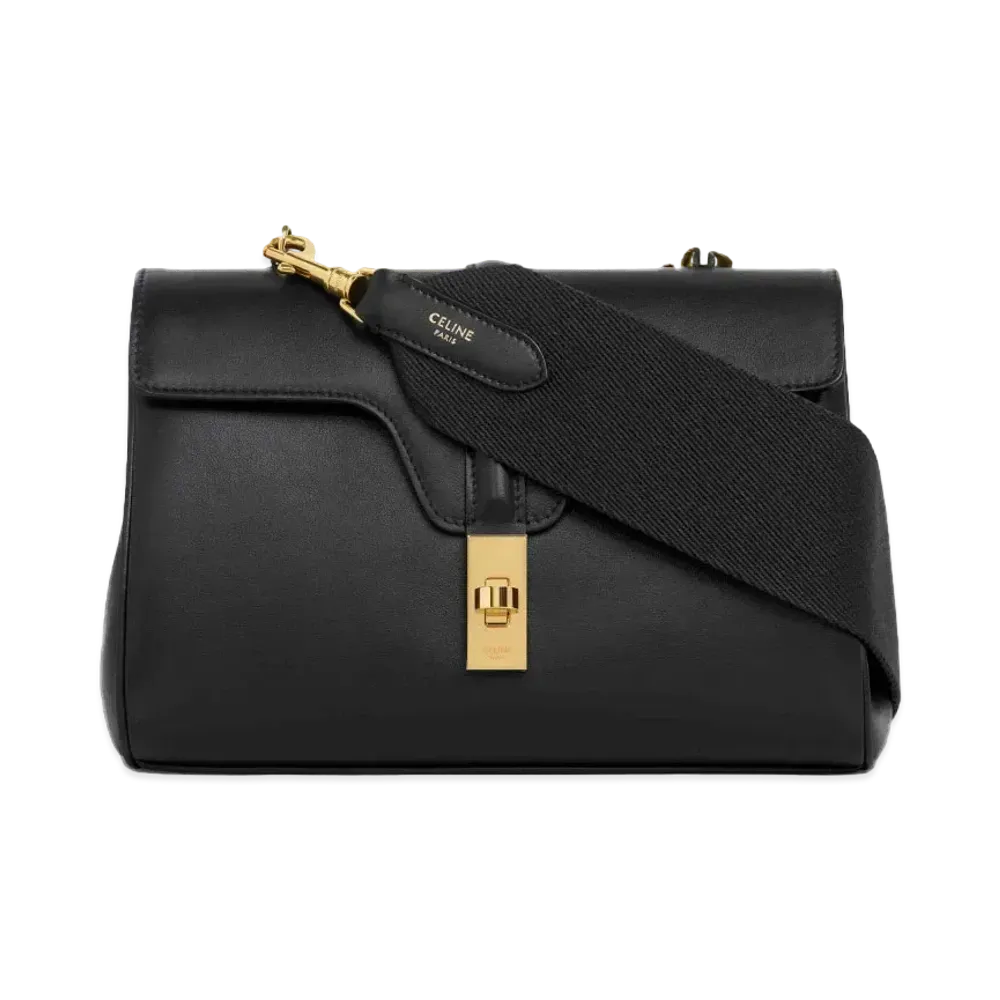 CELINE Teen Soft 16 Shoulder Bag "Black"