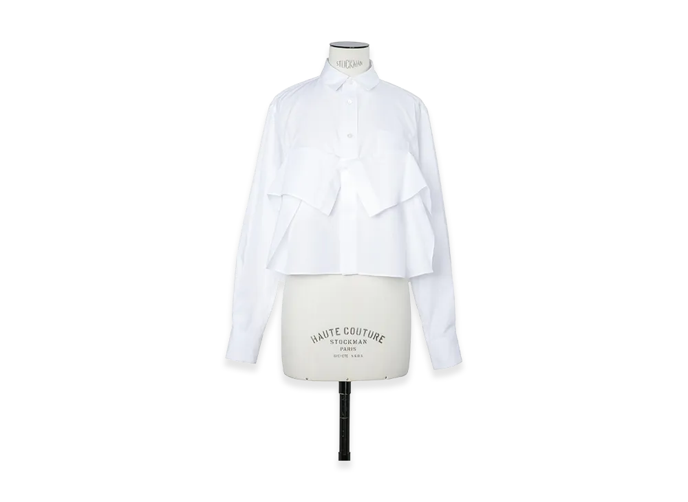 sacai Women's Poplin Shirt "Off White"