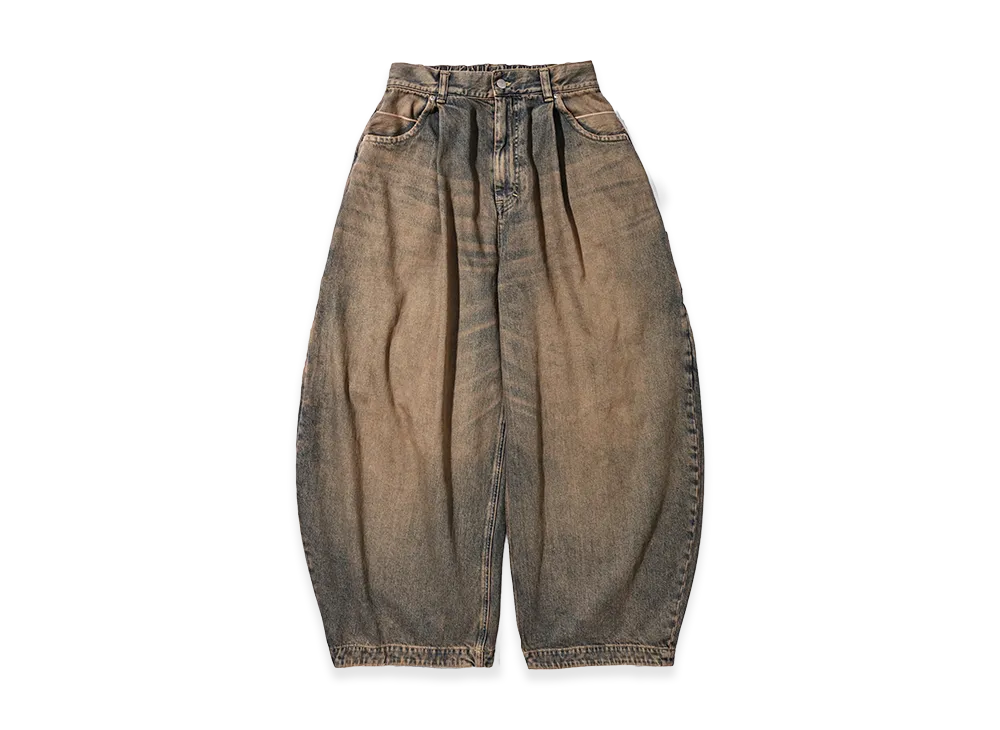 CLESSTE Vintage Dyed Selvedge Denim City Massive Utility Pants "Vintage Beige"