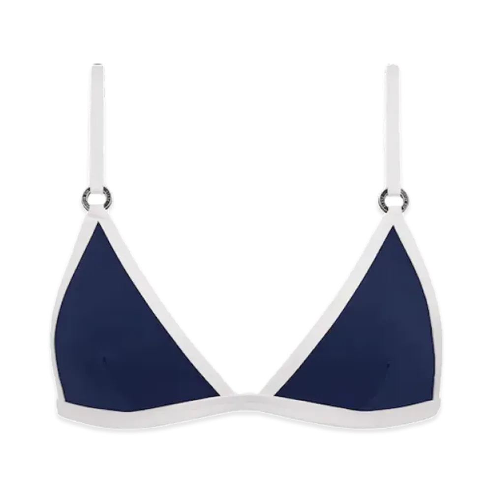 Dior Women's Bikini Top "Blue/White"