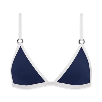 Dior Women's Bikini Top "Blue/White"