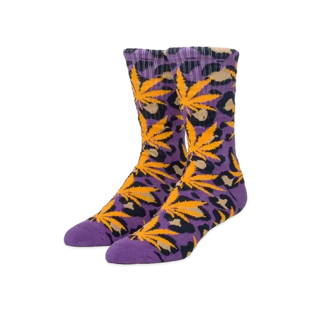 HUF Wildlife Plantlife Socks "Eggplant"