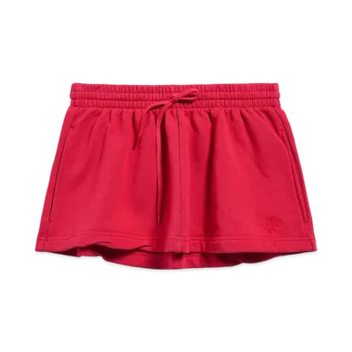 BALENCIAGA Lion Football Shorts Miniskirt "Red"