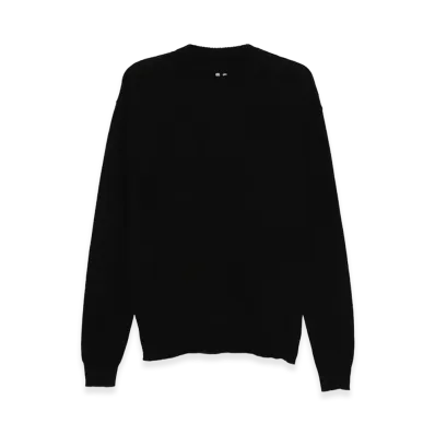 Rick Owens Cashmere Crew Neck Sweater "Black"