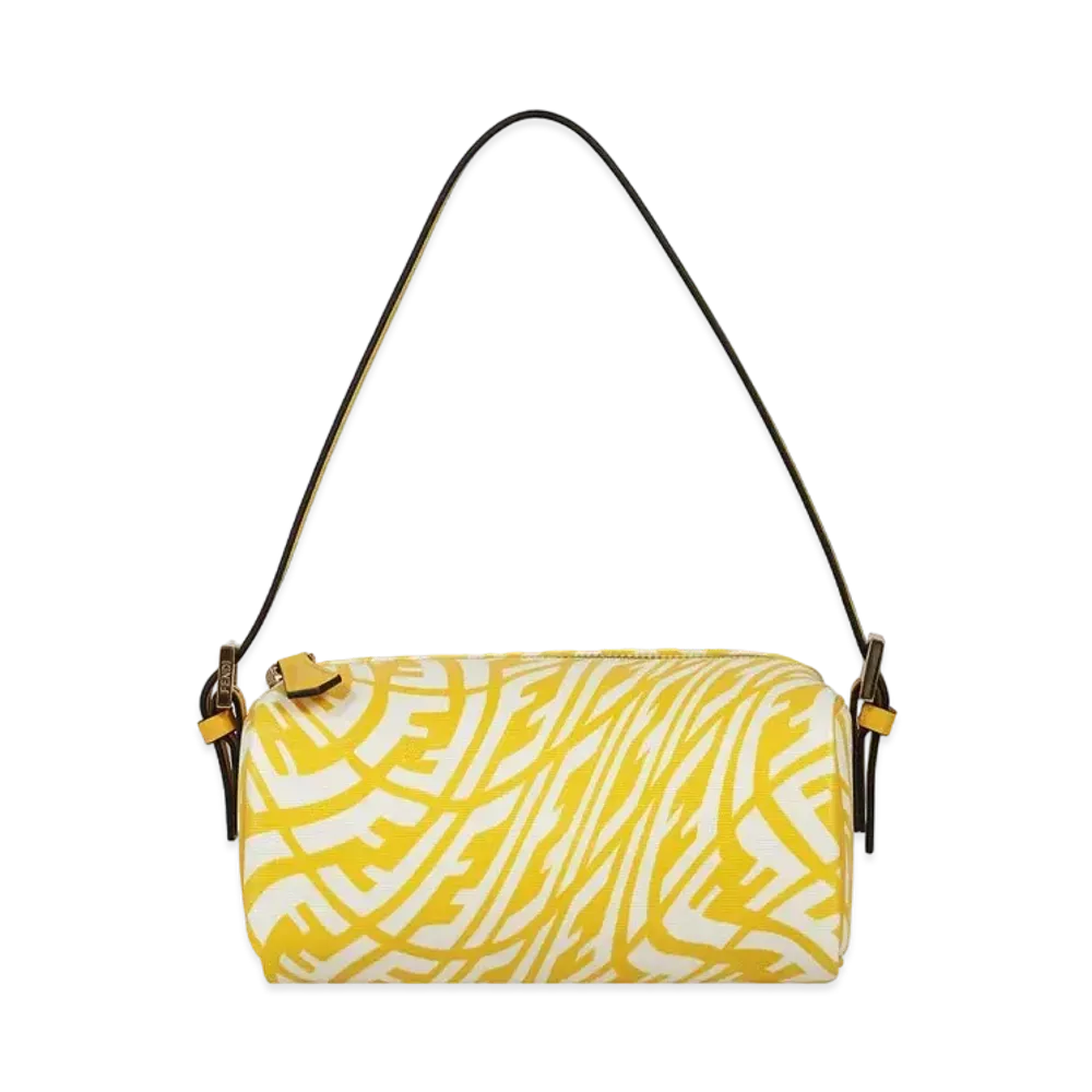 FENDI Glazed Canvas Mini-Bag "Yellow"