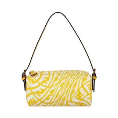 FENDI Glazed Canvas Mini-Bag "Yellow"