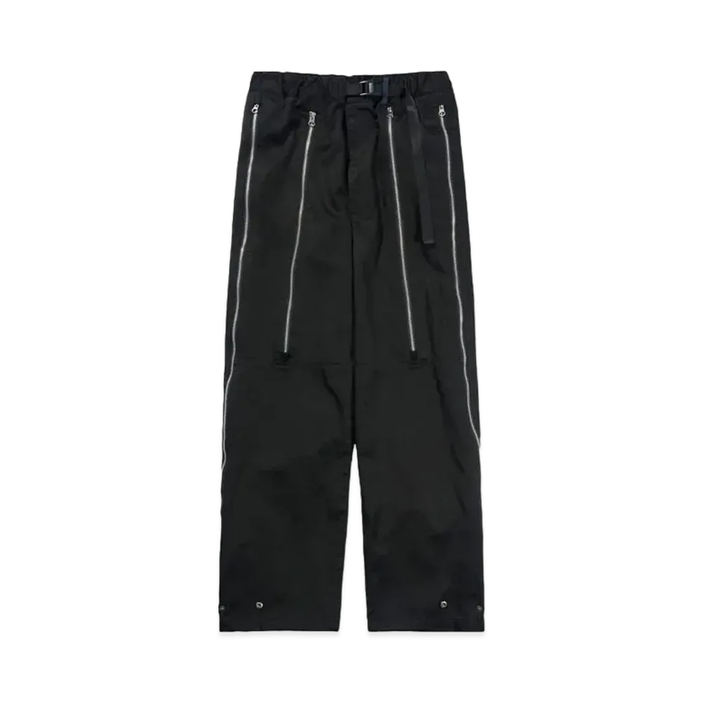 Poliquant THE DEFORMED WASHABLE COTTON PARACHUTE PANTS "BLACK"