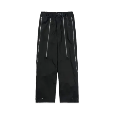 Poliquant THE DEFORMED WASHABLE COTTON PARACHUTE PANTS "BLACK"
