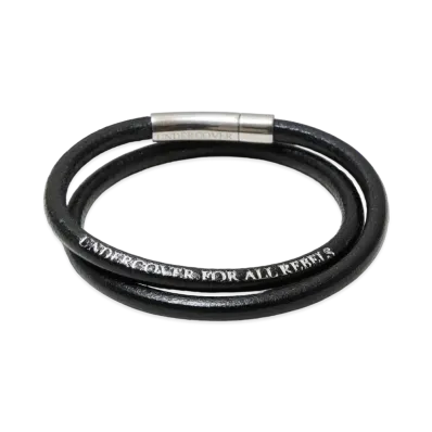 UNDERCOVER Cowhide Leather Bracelet "Black"