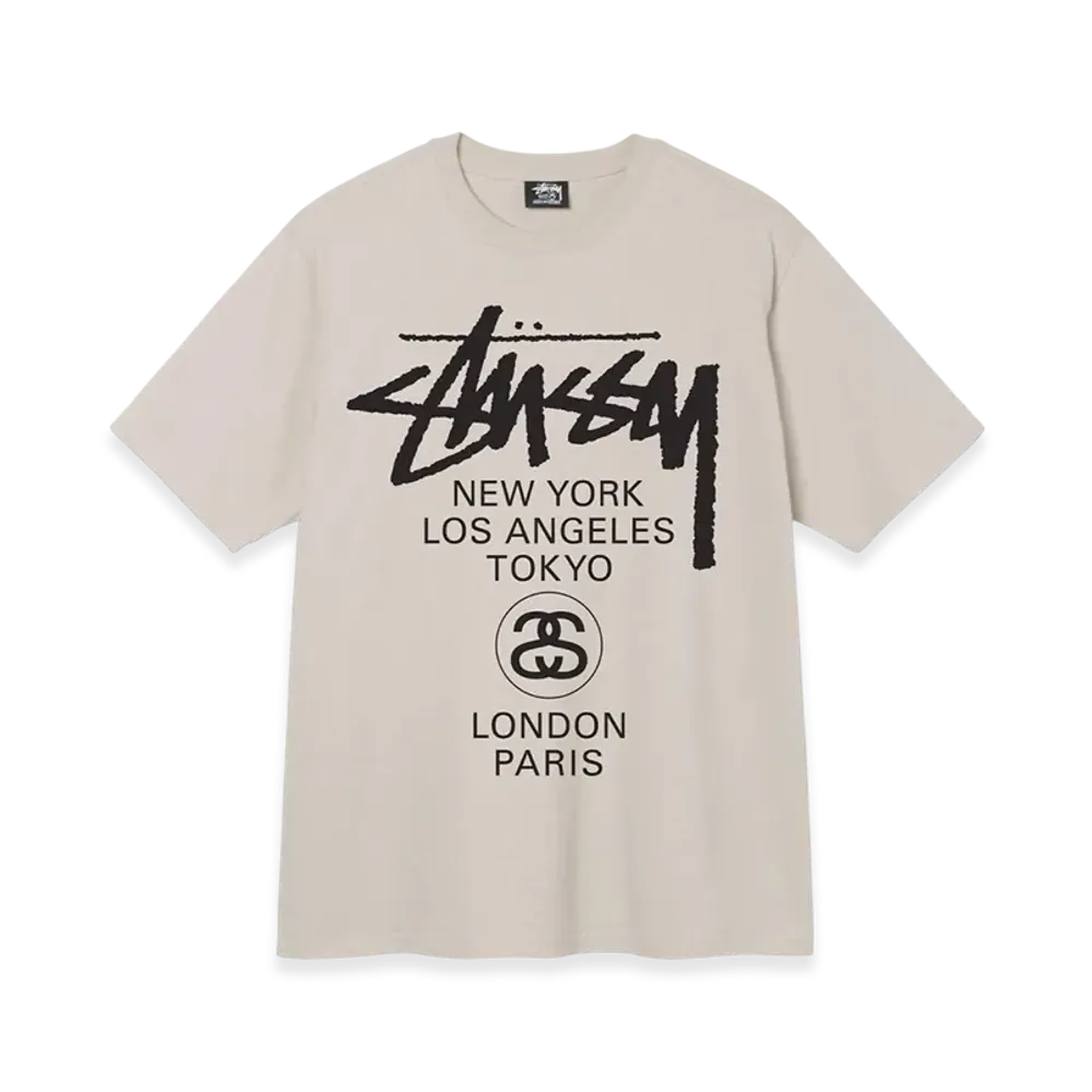 Stussy World Tour Tee "Smoke"