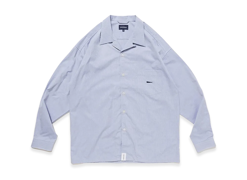 DESCENDANT Summer Oxford LS Shirt "Blue"