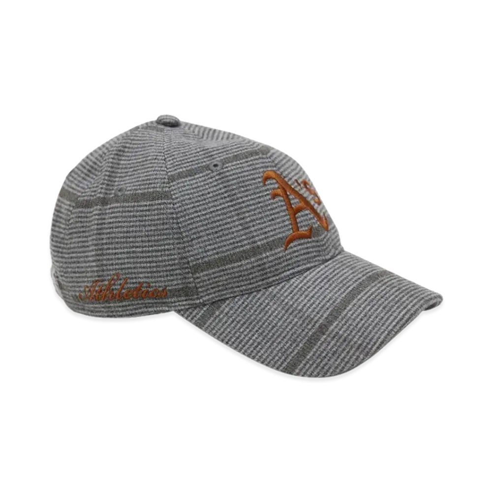 NEW ERA x THE CAP 9Twenty Woven Scorch Oakland Athletics "Charcoal Grey/Check"