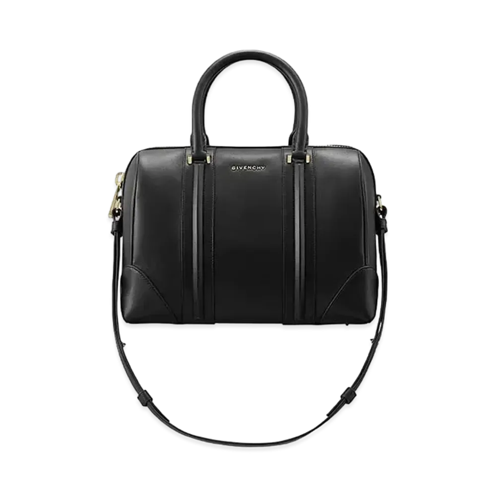 GIVENCHY Lucrezia Leather 2Way Boston Bag "Black"