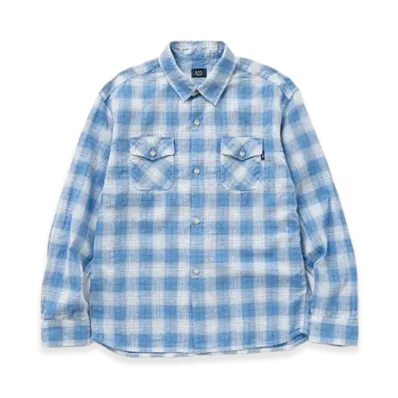 RATS Board Check Shirt "Sax Blue Check"