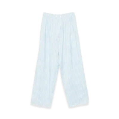 PRADA Women's Trousers Clear Blue "Lightblue"