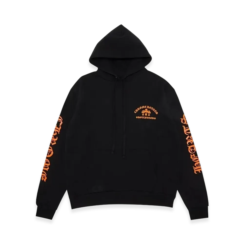 Chrome Hearts Triple Cross Hoodie "Black/Orange"