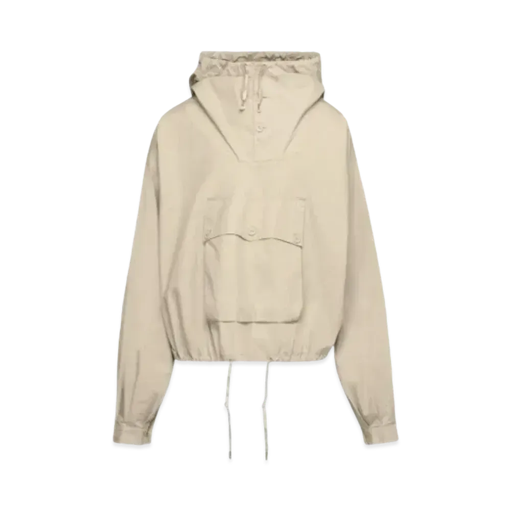 Maison Margiela Coated Cotton Hooded Jacket "Cream"