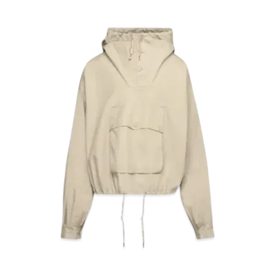 Maison Margiela Coated Cotton Hooded Jacket "Cream"