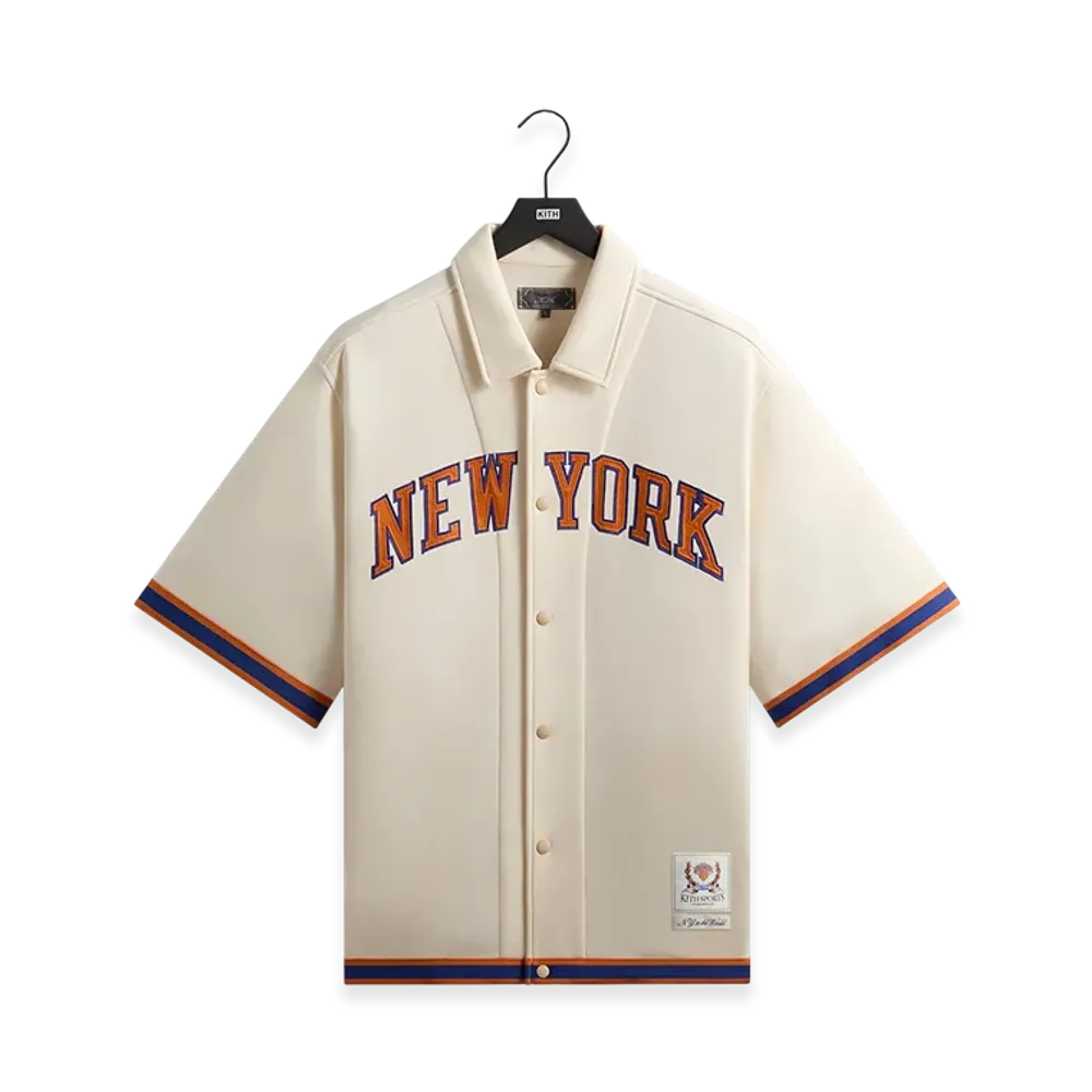 Kith x the New York Knicks Patrick Ewing Woodpoint Shirt "Sandrift"
