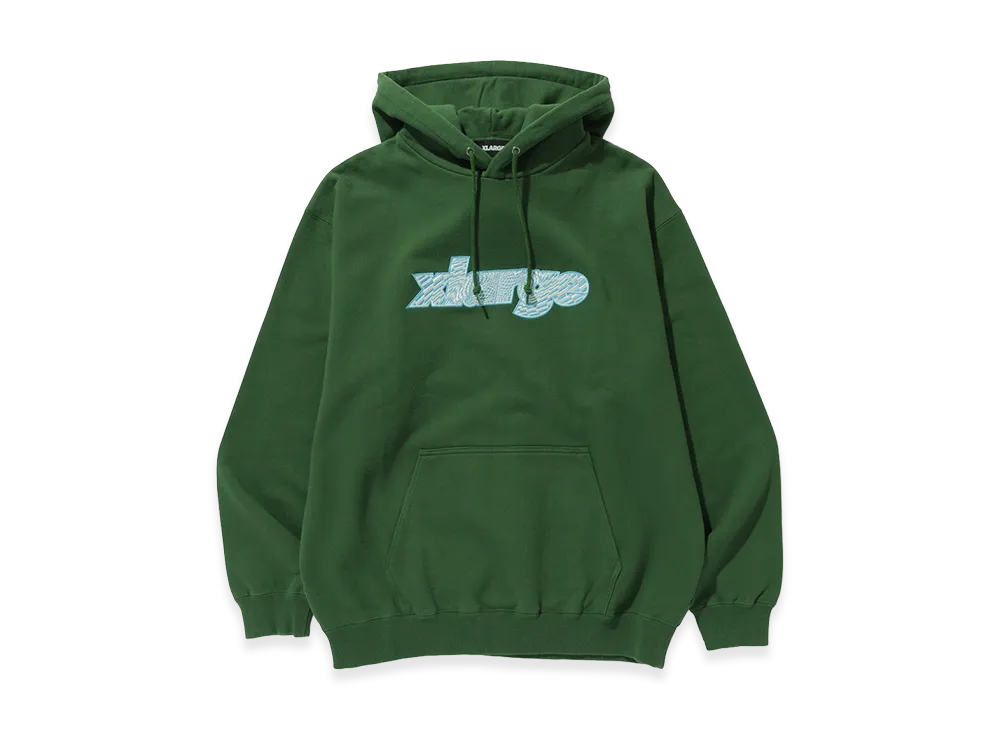 XLARGE Psychedelic Hooded Sweatshirt "Green"