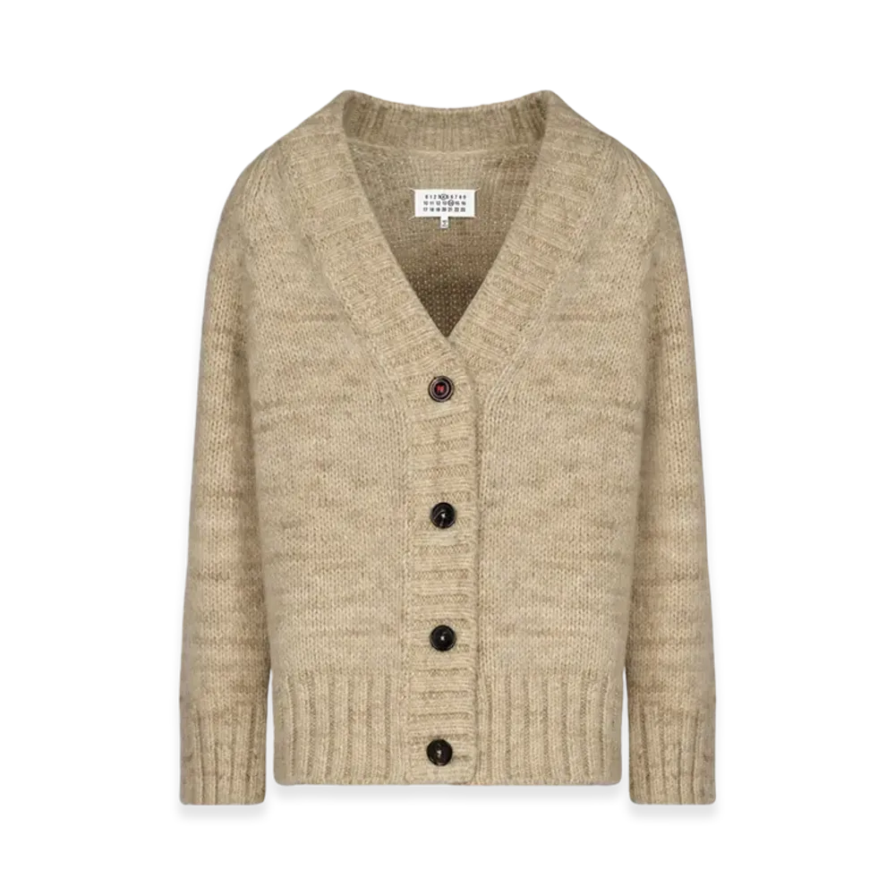 Maison Margiela Women's Botanical Dye Cardigan "Military Green"