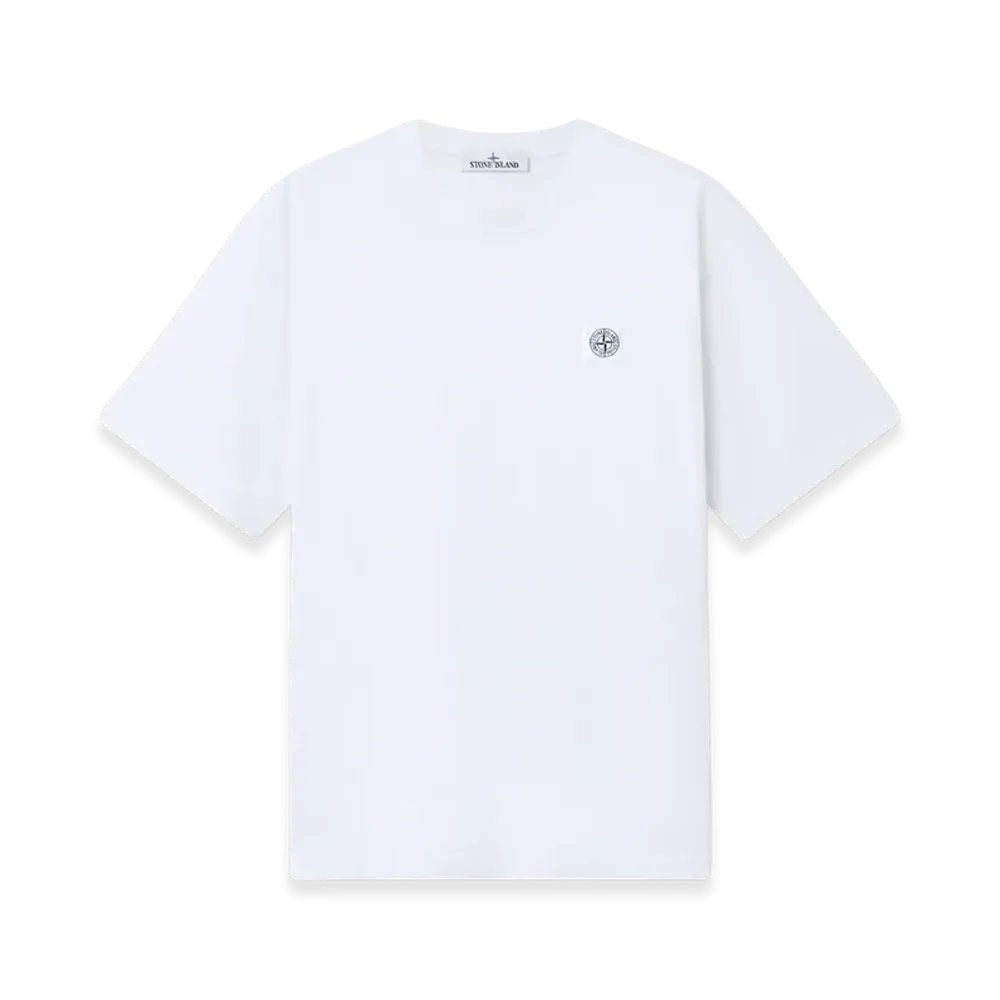 Stone Island 2100030 Combed Organic Cotton Jersey "White"