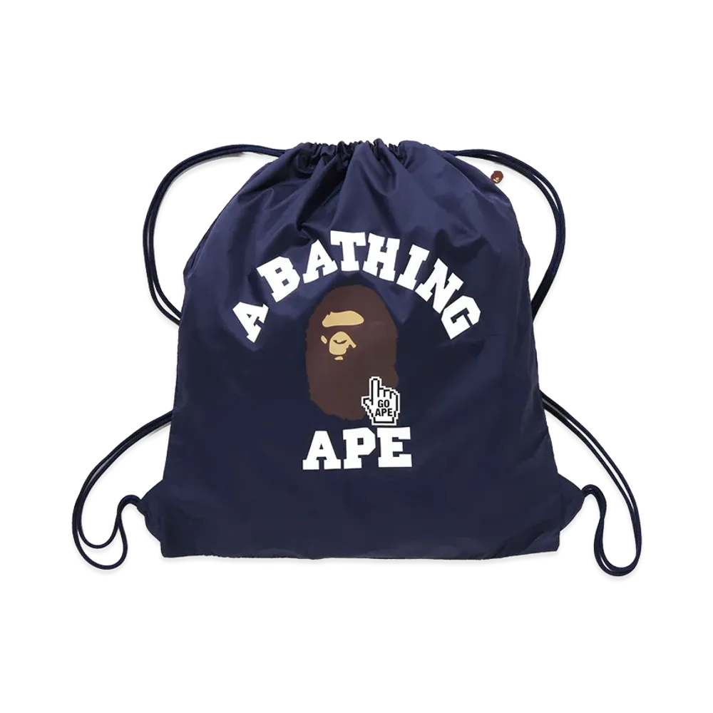 A BATHING APE Go Ape Pointer College Knapsack "Navy"