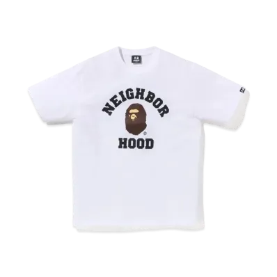 A BATHING APE x NEIGHBORHOOD Tee "White"