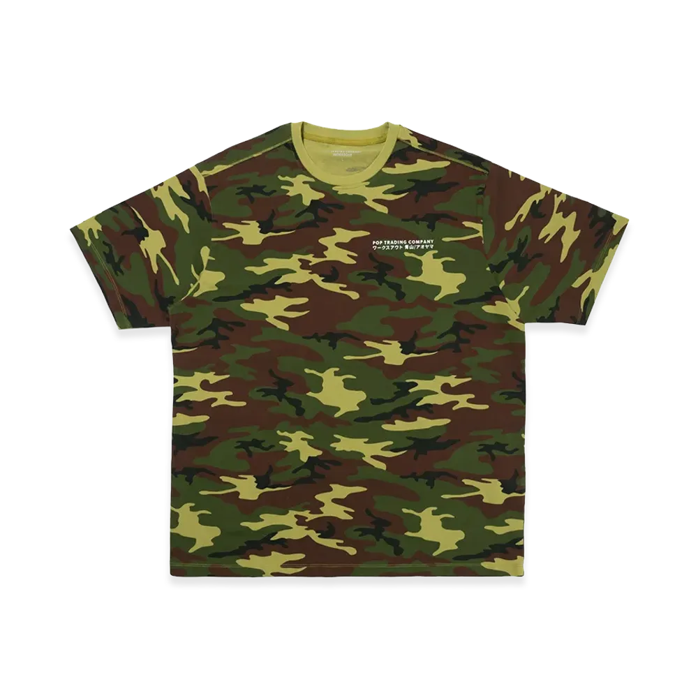 WORKSOUT x POP TRADING COMPANY Aoyama Exclusive Tee "Camo"