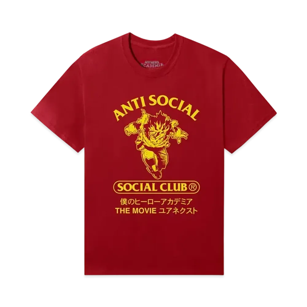 ANTI SOCIAL SOCIAL CLUB x MY HERO ACADEMIA Class 1-A Tee "Red"