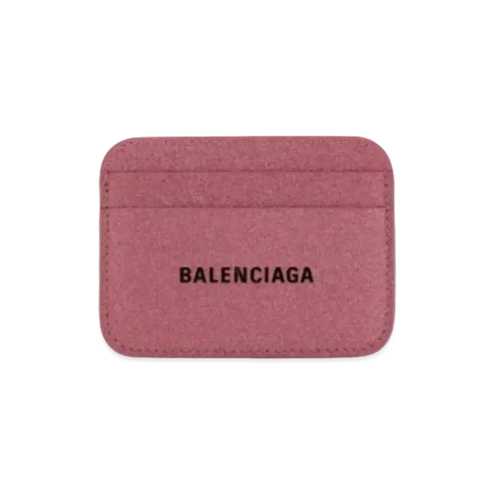 BALENCIAGA Sparkling Fabric Cash Card Holder "Pink"