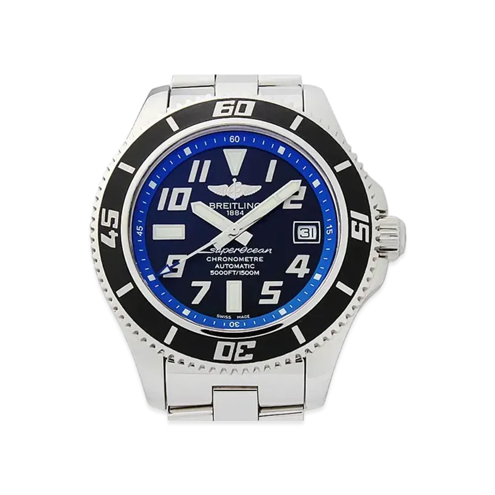 Breitling Superocean 42 Abyss Blue "Black/Stainless Steel"