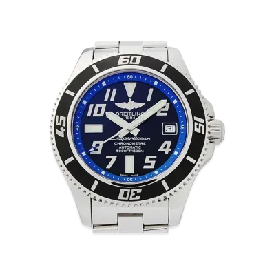 Breitling Superocean 42 Abyss Blue "Black/Stainless Steel"