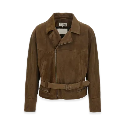 MM6 Maison Margiela Biker Jacket "Brown"