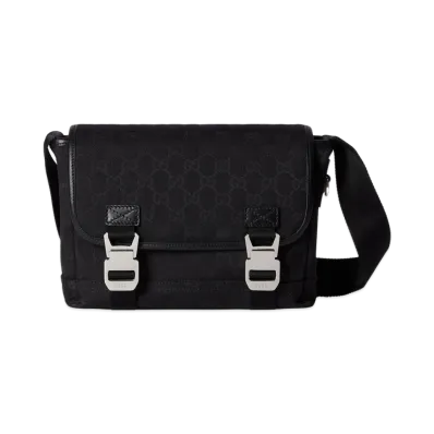 GUCCI Canvas Crossbody Bag "Black"