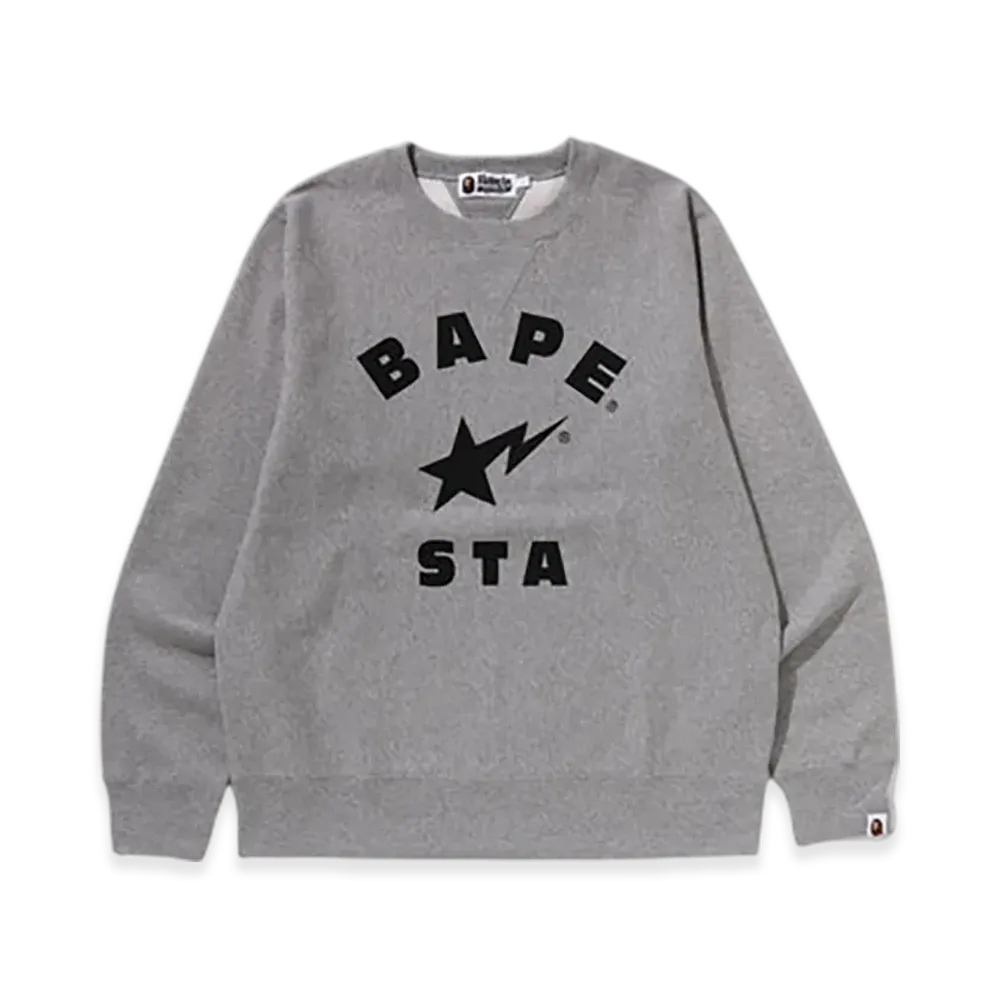 A BATHING APE Bape Sta Crewneck Sweatshirt "Gray"