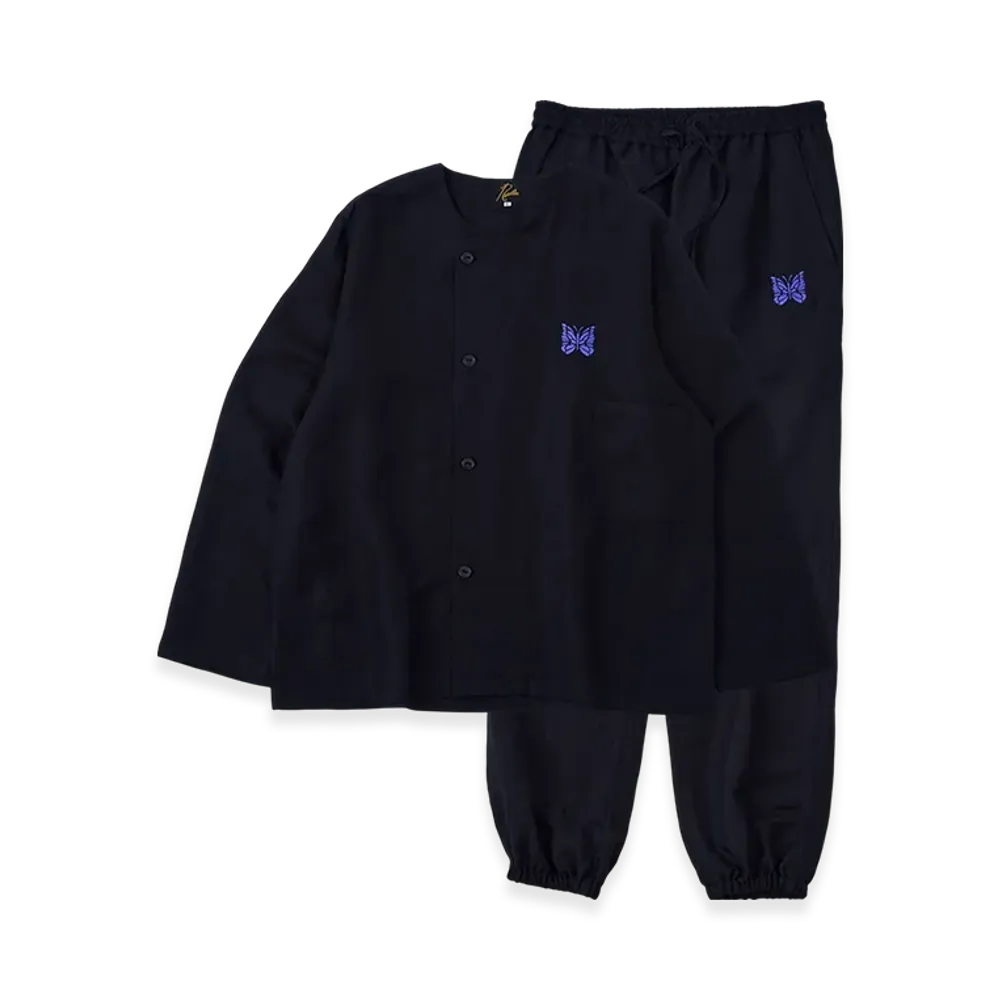 NEEDLES x Studious Pajama Set - L/R Canvas "Black"
