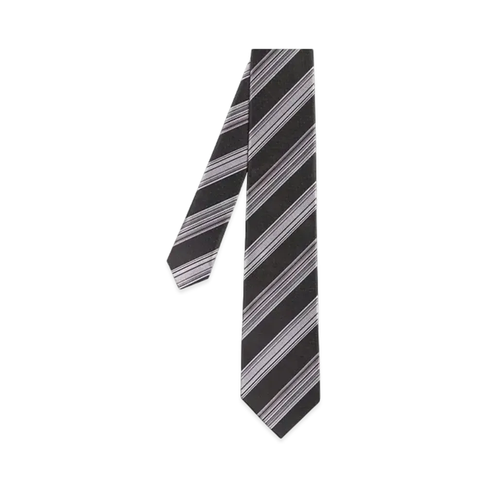 Paul Smith Gradient Regimental Tie "Black"