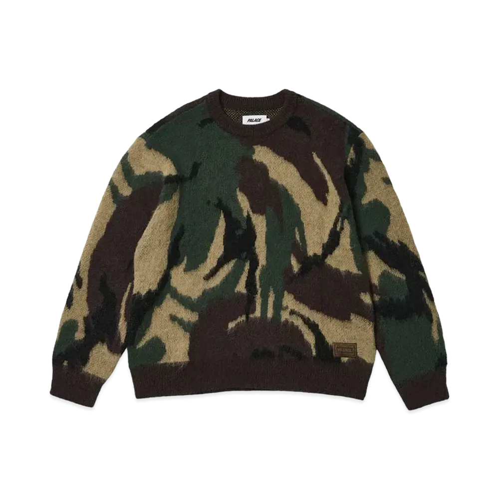 PALACE Hairy Camo Knit "Woodland"