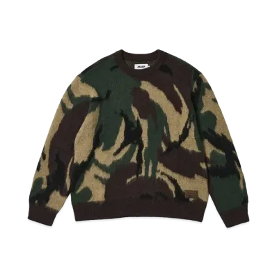 PALACE Hairy Camo Knit "Woodland"