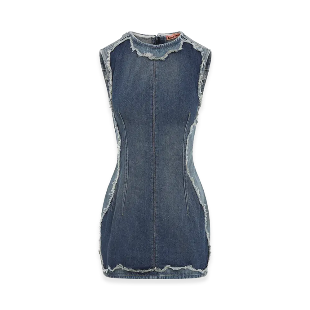 Acne Studios Women's Cotton Mini Dress "Blue"