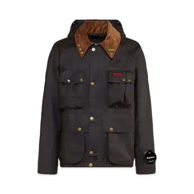 Barbour C.P. Company Creel Wax Jacket "Brown"