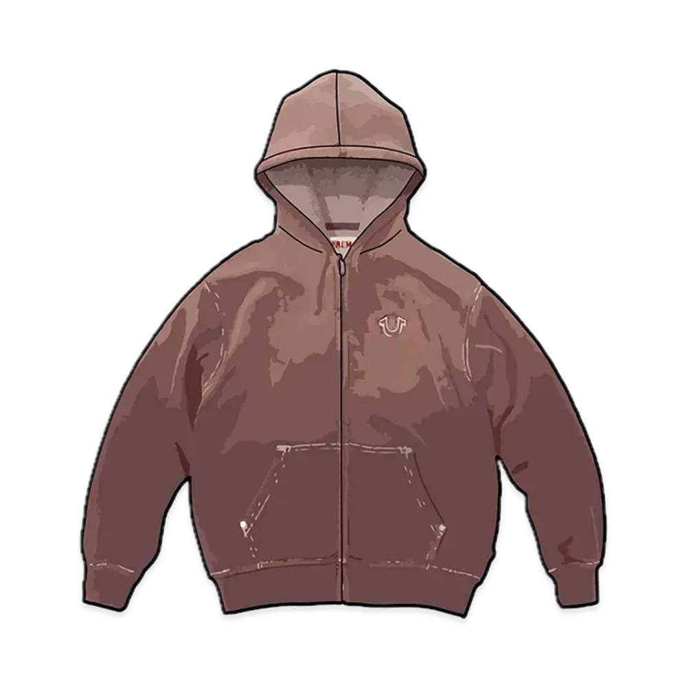 Supreme x True Religion Zip Up Hooded Sweatshirt "Brown"